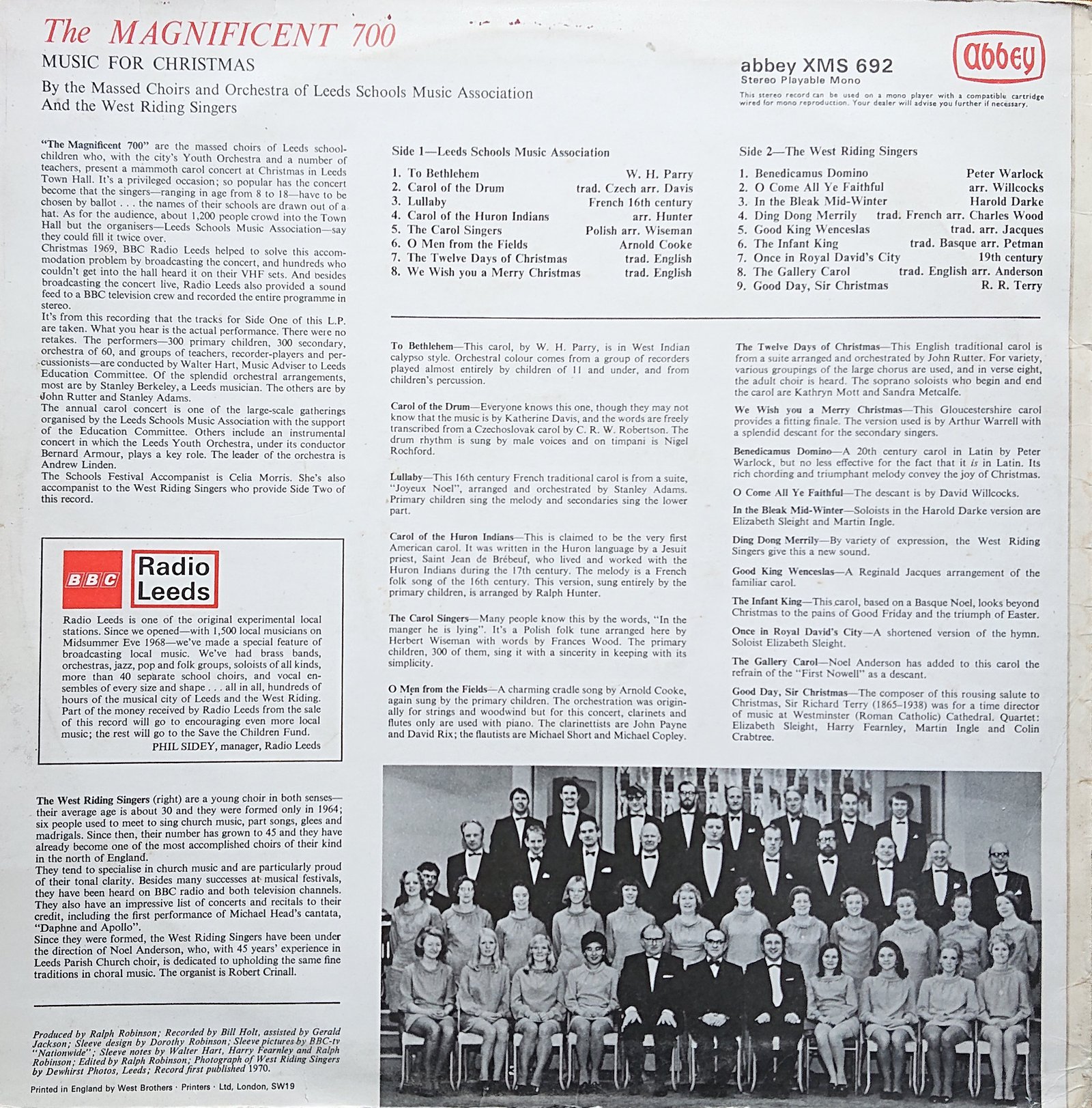 Back cover of XMS 692